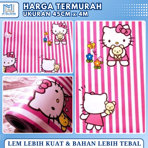 Wallpaper Dinding Stiker Hello Kitty Walpaper Dinding Hello Kitty Wallpaper Dinding Kamar Anak