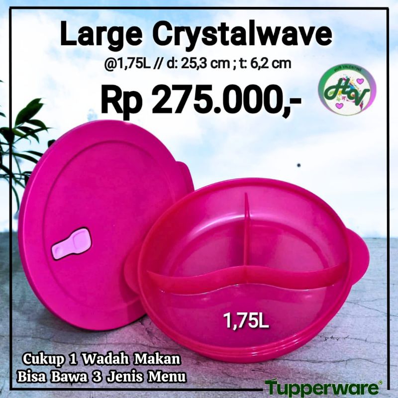 Tupperware Large Crystalwave