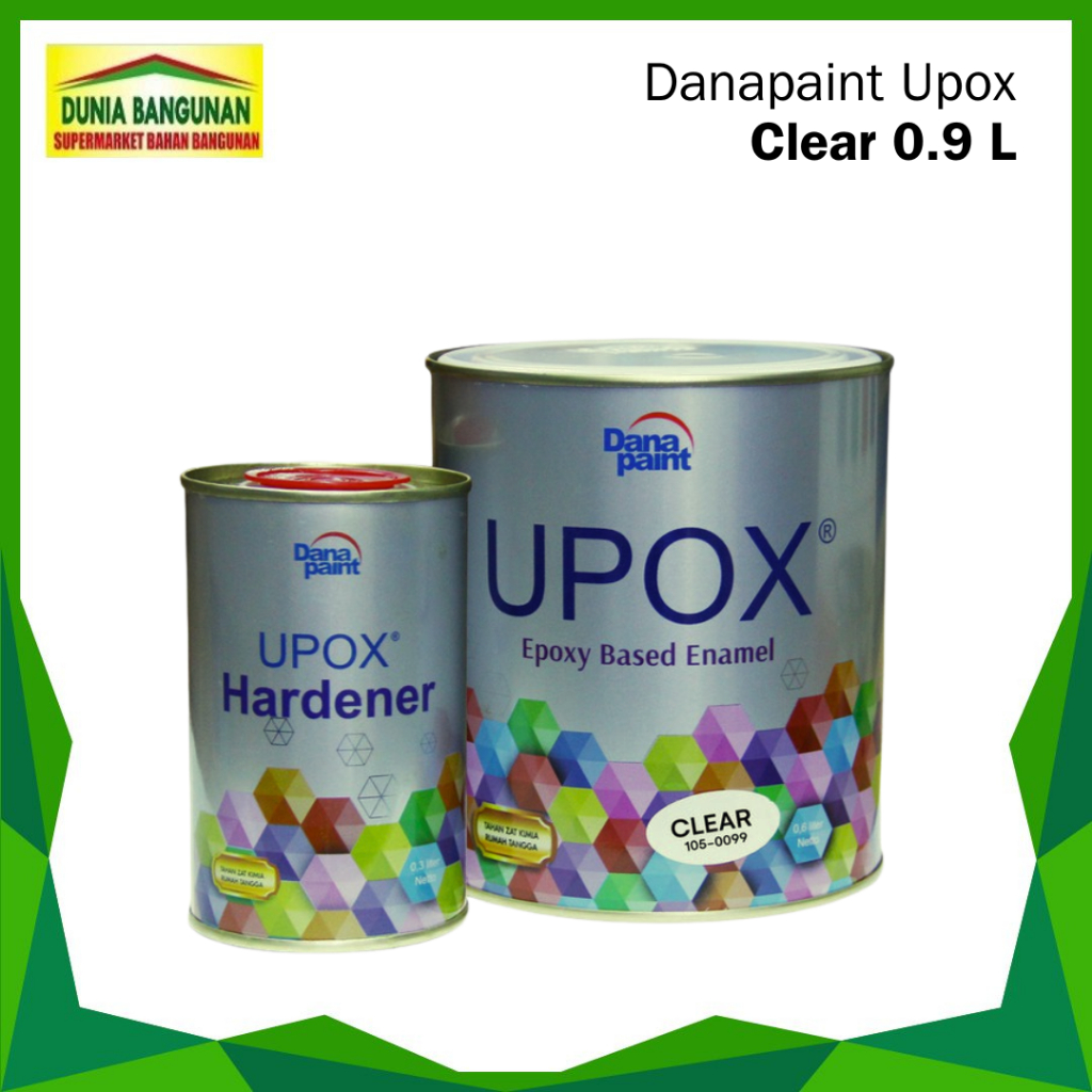 Cat Lantai Danapaint Epoxy Upox Clear 1 Ltr / Floor Coating / Cat Epoxy