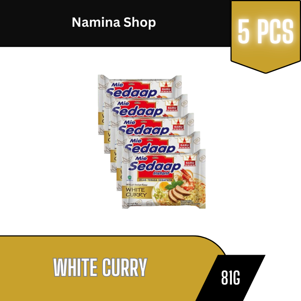 

SEDAAP MIE MI INSTAN WHITE CURRY 81G - 5 PCS - BANDUNG