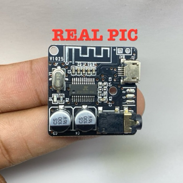 mini audio bluetooth receiver pcb hitam