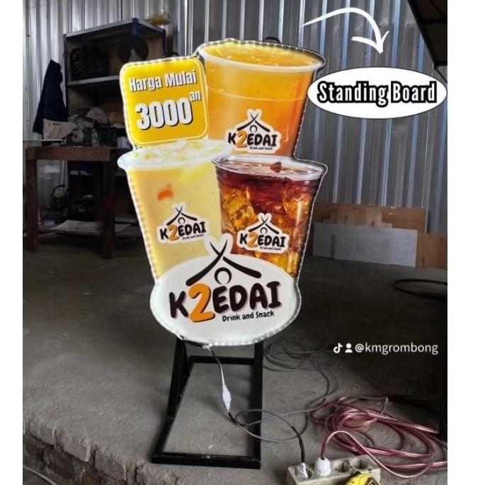 

Standing Board 1 sisi ukuran 100x50