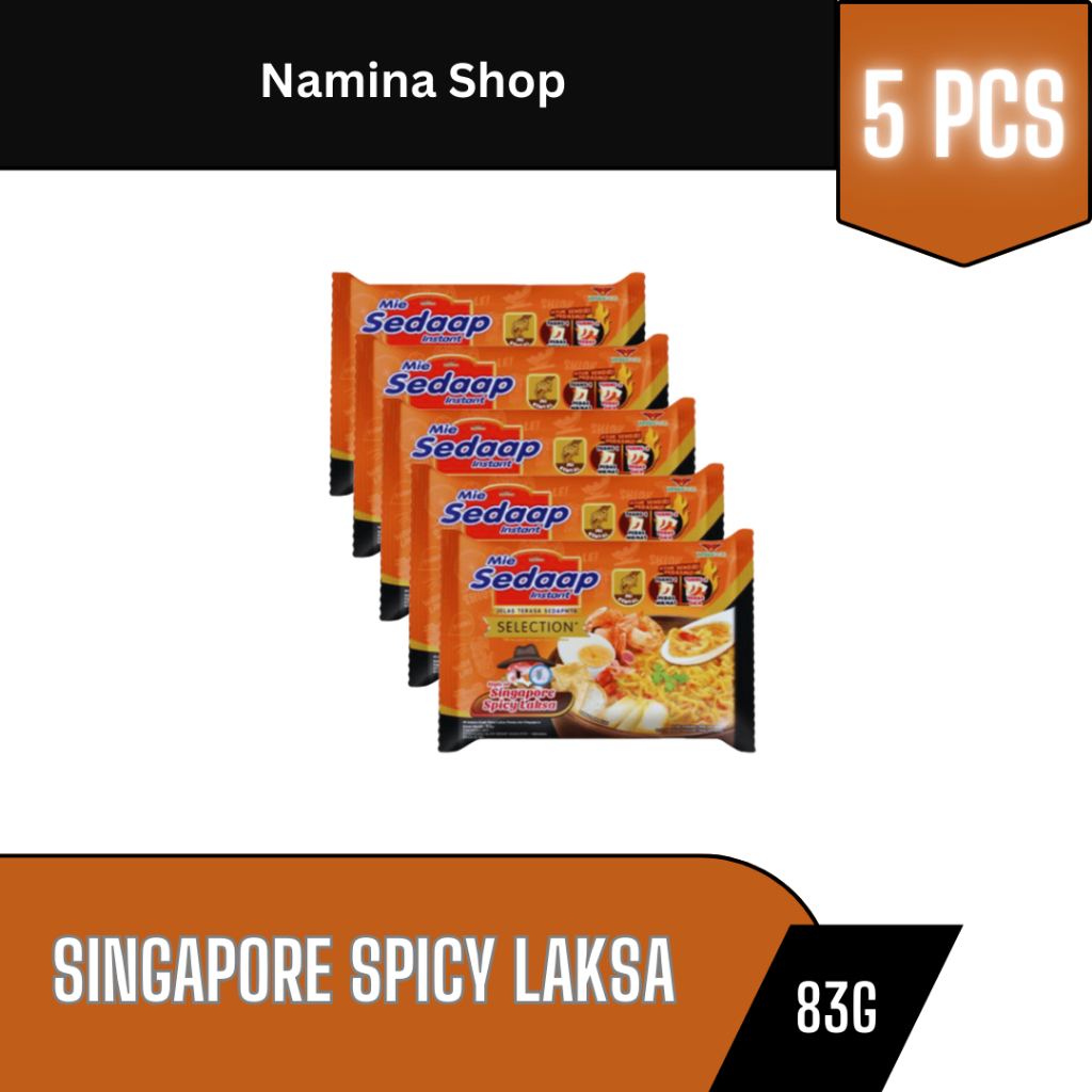 

SEDAAP MIE INSTAN SINGAPORE SPICY LAKSA 83G - 5 PCS - BANDUNG
