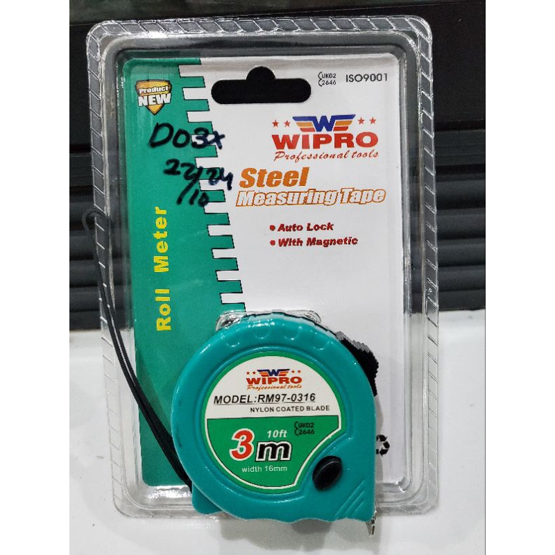 Wipro Meteran Roll / Roll Meteran / Measuring Tape / Meteran Tukang  3M 5M RM97