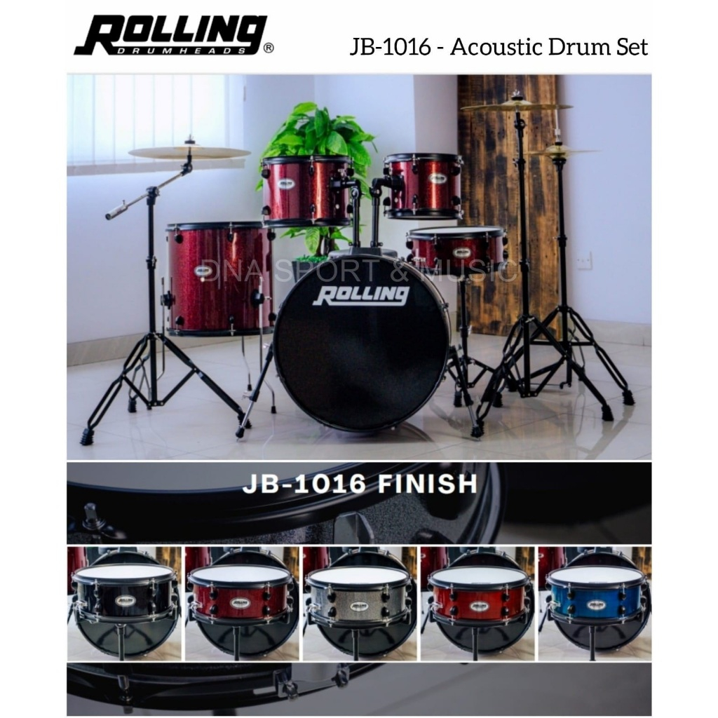 Drum Set Akustik ROLLING JB-1016 - ORIGINAL