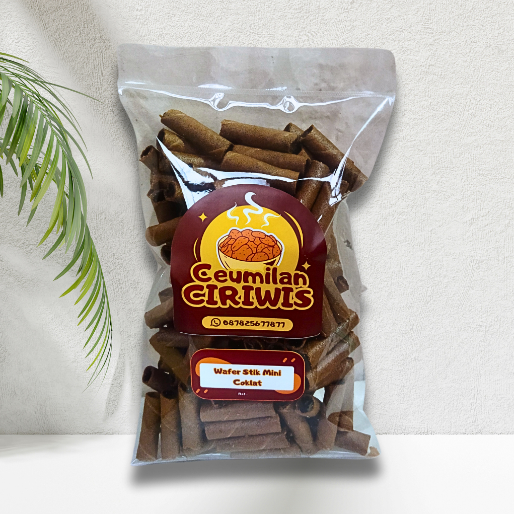 

Wafer Stik Mini Coklat | Snack Cemilan Kue Kering Gurih Manis