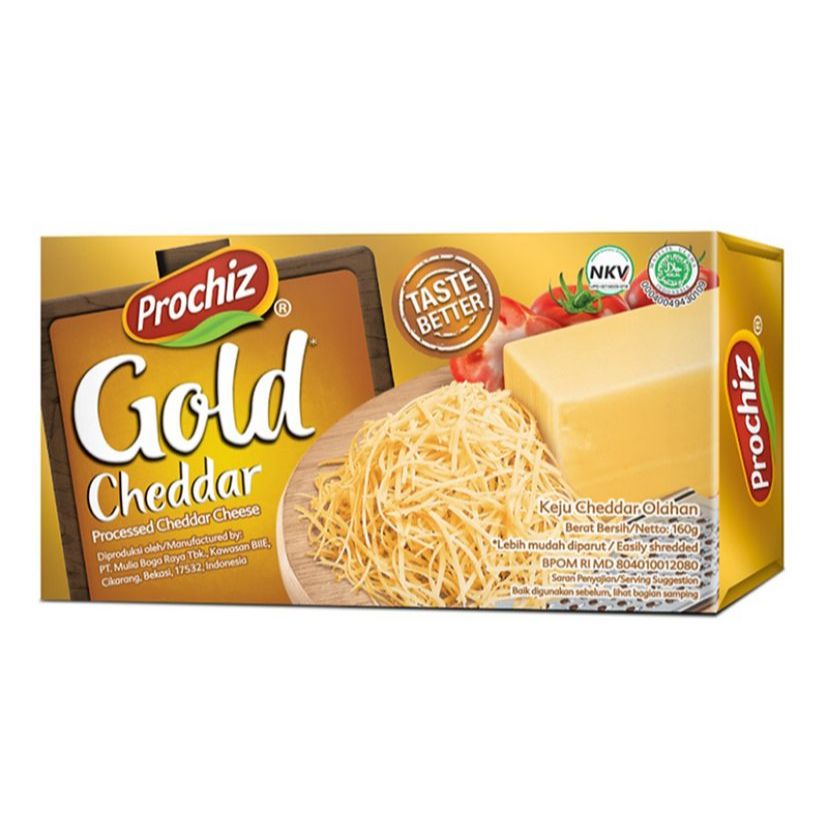 

Promo PROCHIZ Gold Keju Cheddar Olahan 160 g