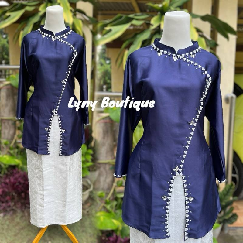 One Set Asila Rok Songket Putih // Kurung Melayu Moderen Terkini