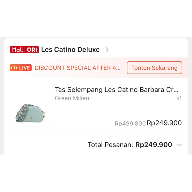 PRELOVED SLING BAG LES CATINO