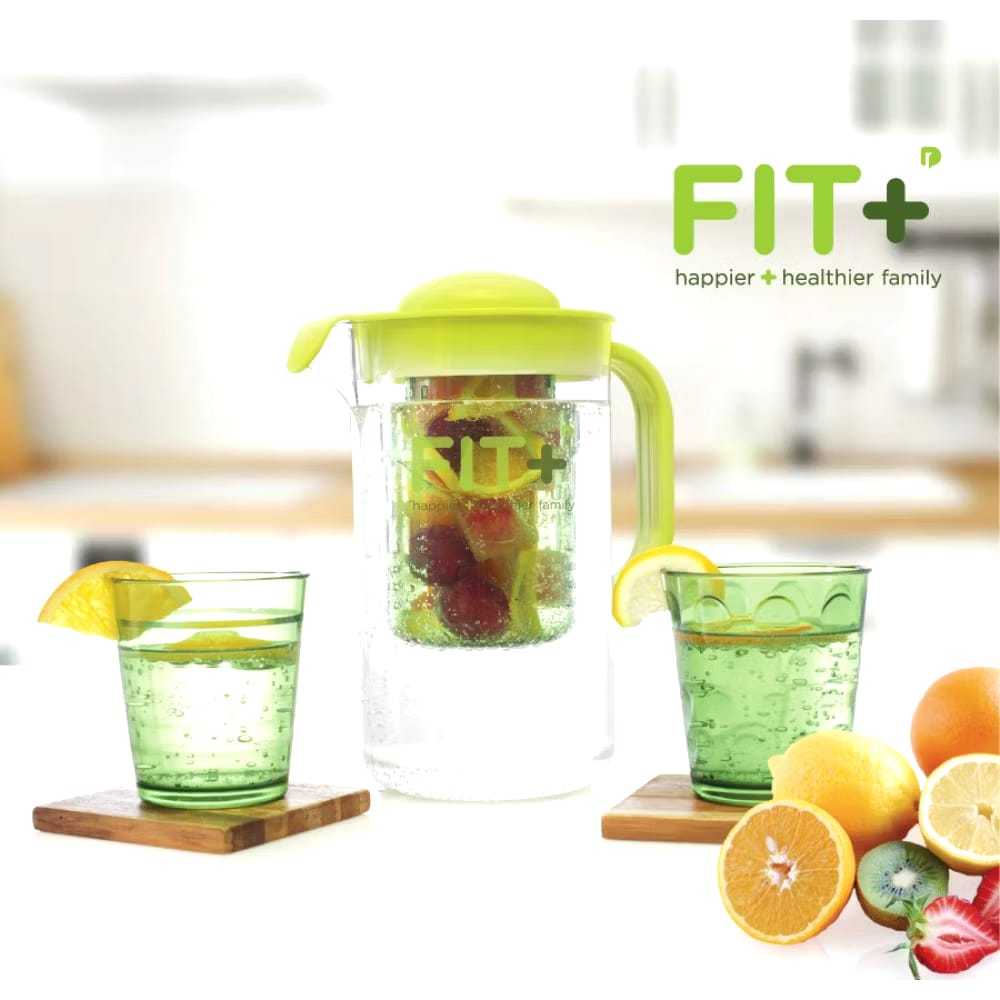 Fit Jug Water / Teko infuse water Fit+ Lengkap Dengan Gelas