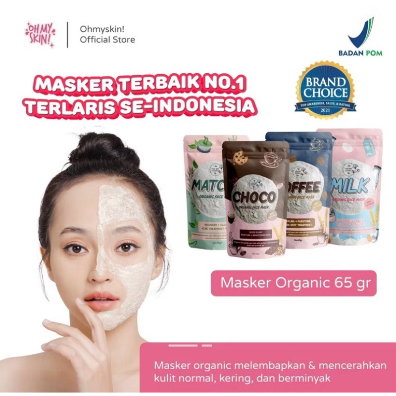 Masker Organik Oh My Skin BPOM