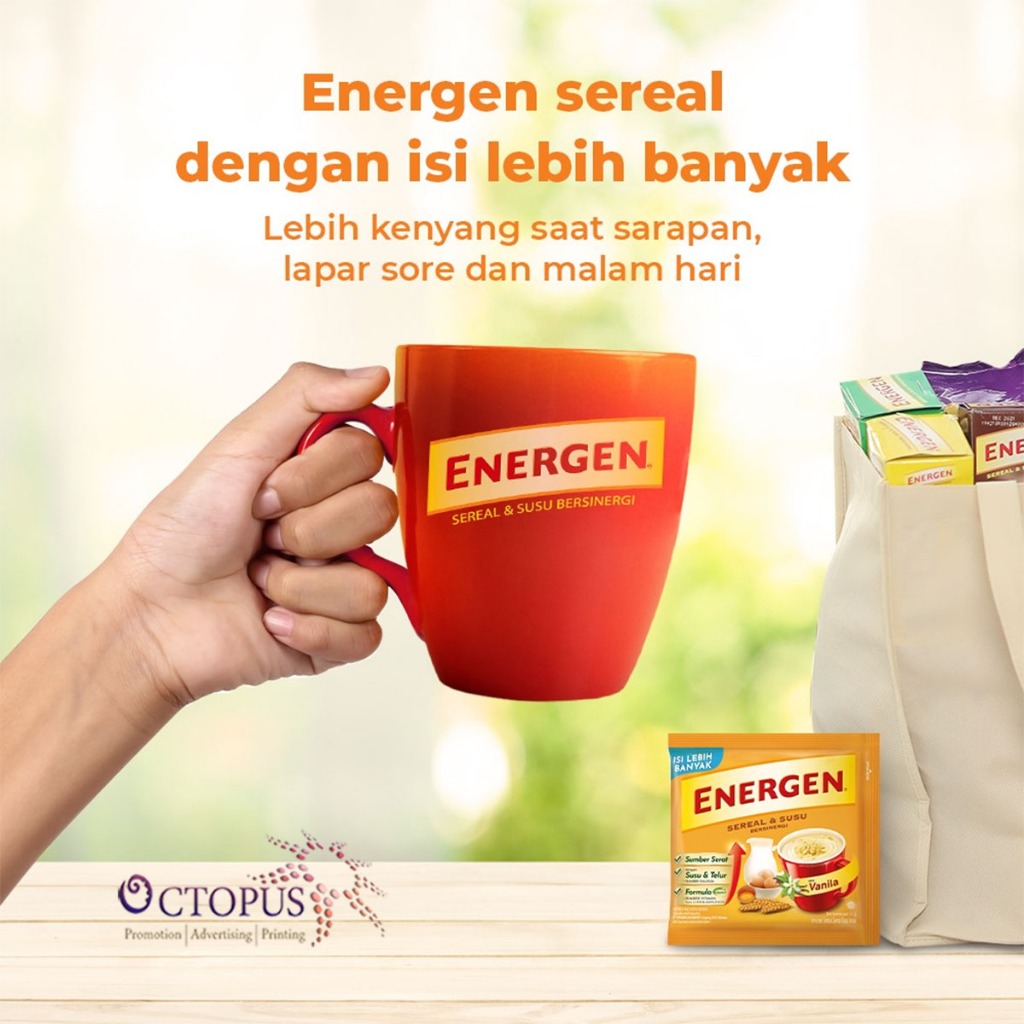 

Ay00! 1 PACK ISI 5 ENERGEN Minuman Susu Sereal Rasa Vanila + Topping Beng Beng Balls Sachet