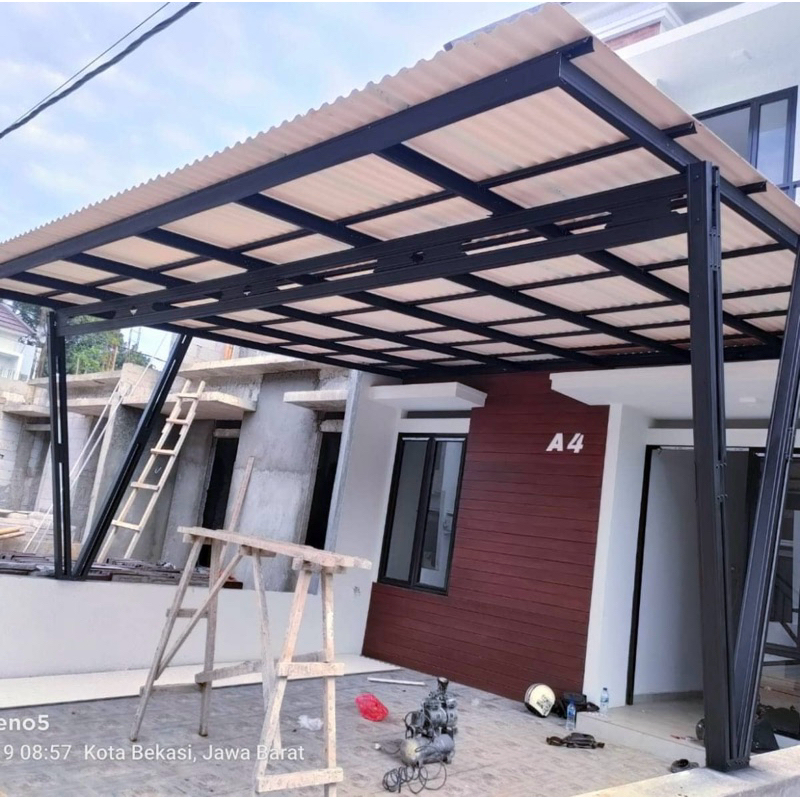 kanopi baja ringan atap Alderon rs single layer tebal 1.2mm