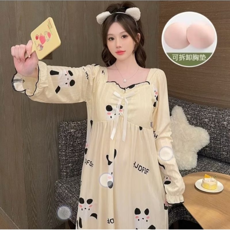 baju piyama wanita Korean style cantik, imut,lucu dan menggemaskan