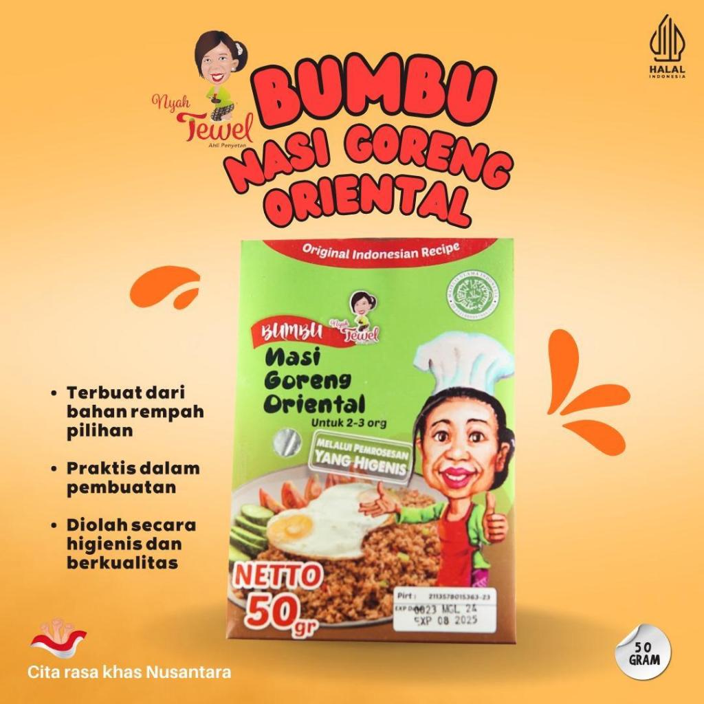 

NYAH TEWEL - Bumbu Instan Nasi Goreng Oriental 50 Gr Homemade Tradisional Khas Nusantara Indonesia