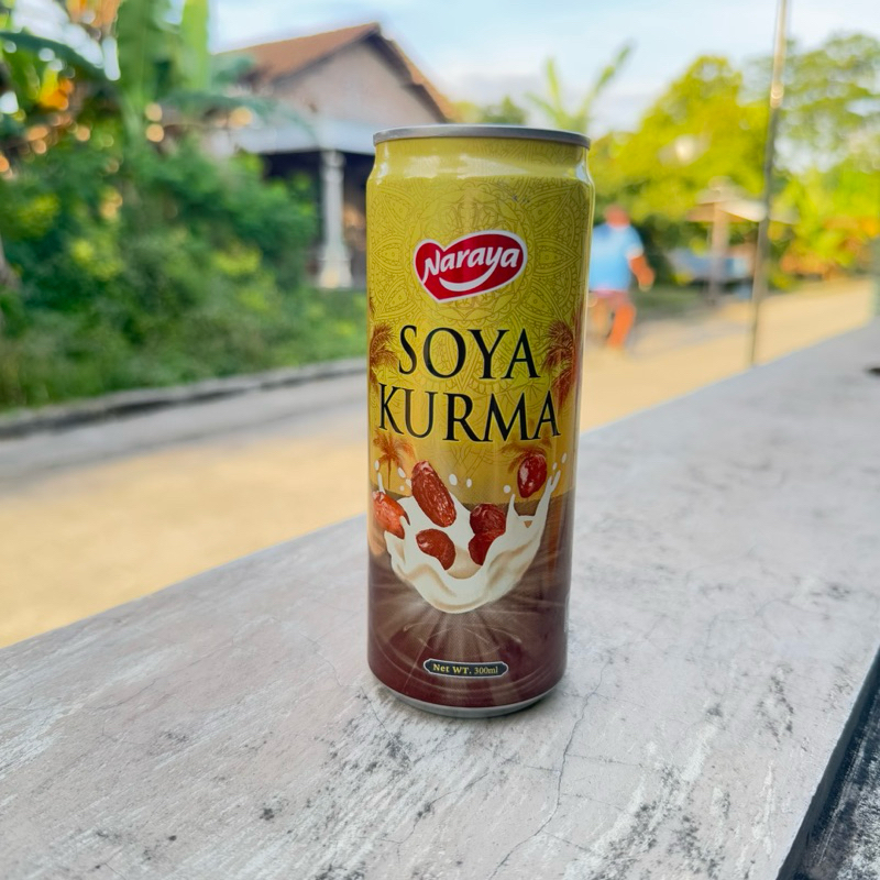 

[ ready stock ] NARAYA SOYA KURMA Susu Kurma Milk Soy Kemasan Kaleng 300ml Rasa Kedelai Dates segar fresh halal manis ori original besar can