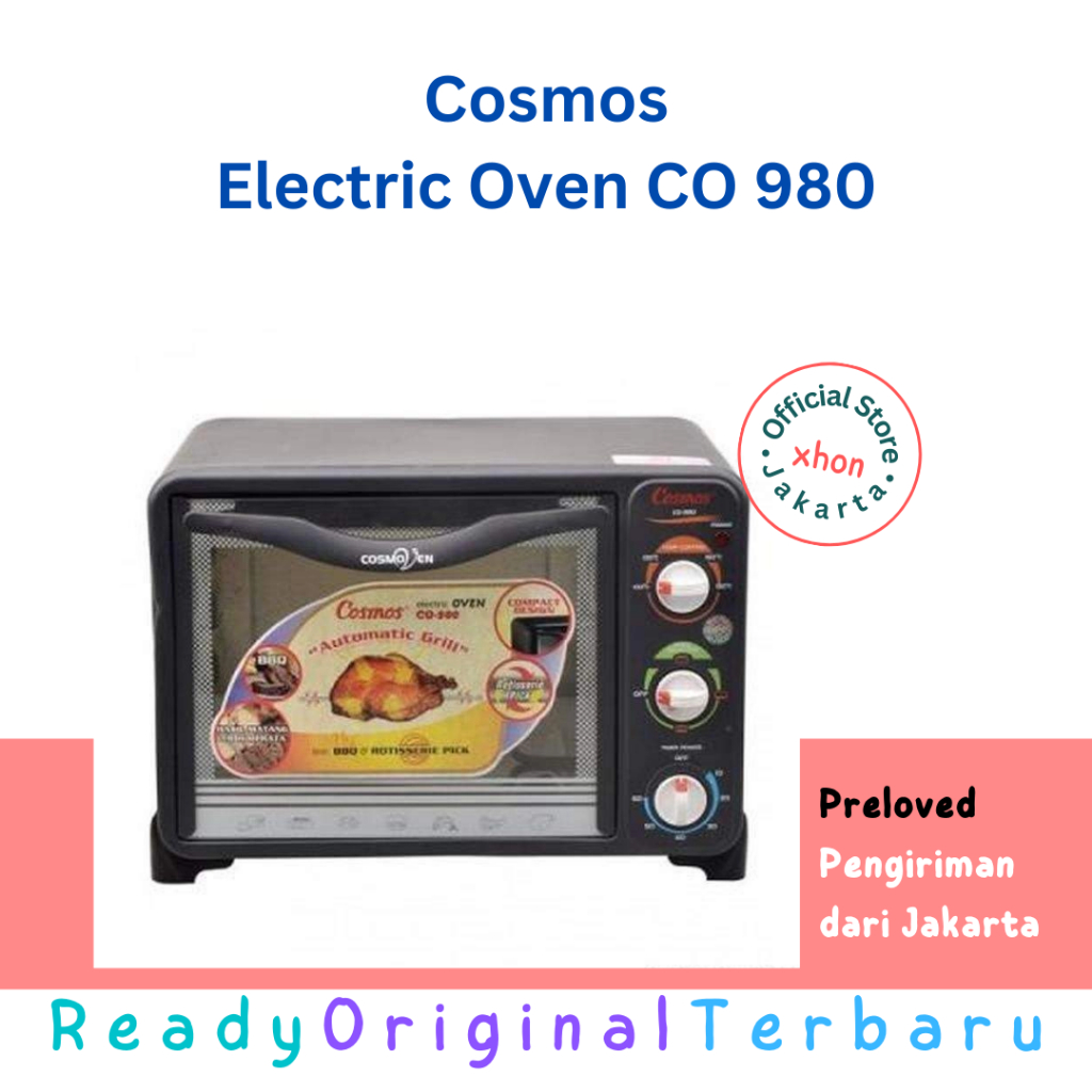 [ORIGINAL] Cosmos - Oven Listrik Microwave 18 Liter CO-980 | CO980 18L 18 L Baking Bake Micro | Oven