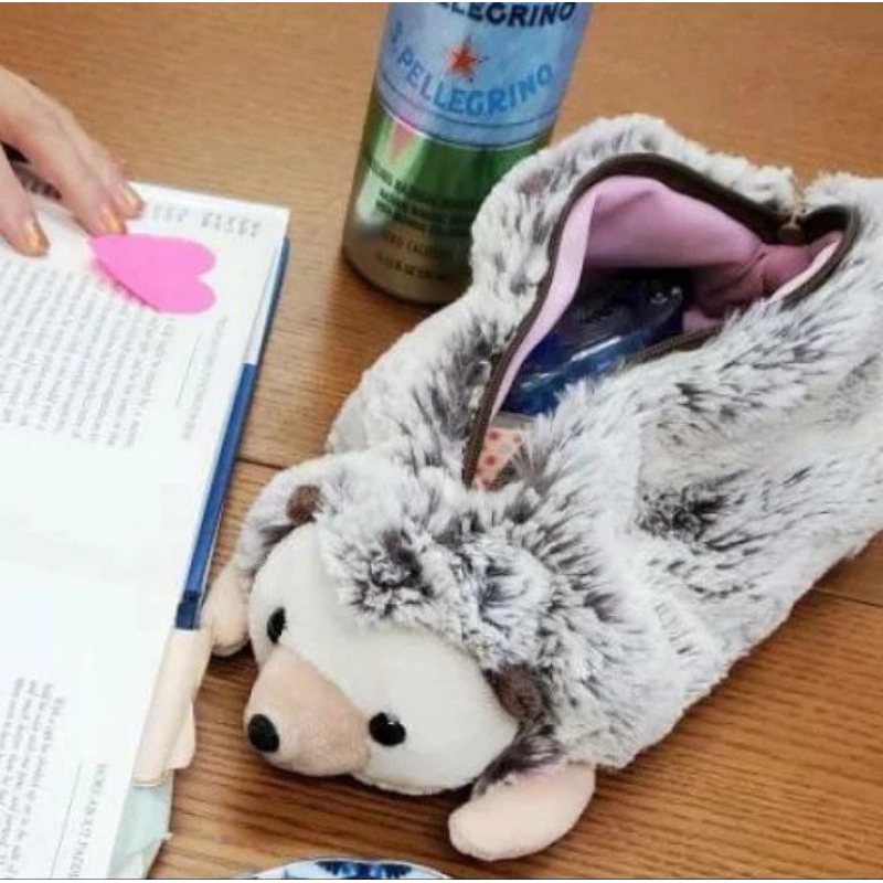 

Kotak Pensil Cute Japanese Pencil Case Animal Hedgedog Penguin