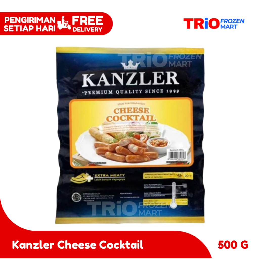 

Kanzler Cheese Cocktail / Sosis ayam rasa keju 500gr
