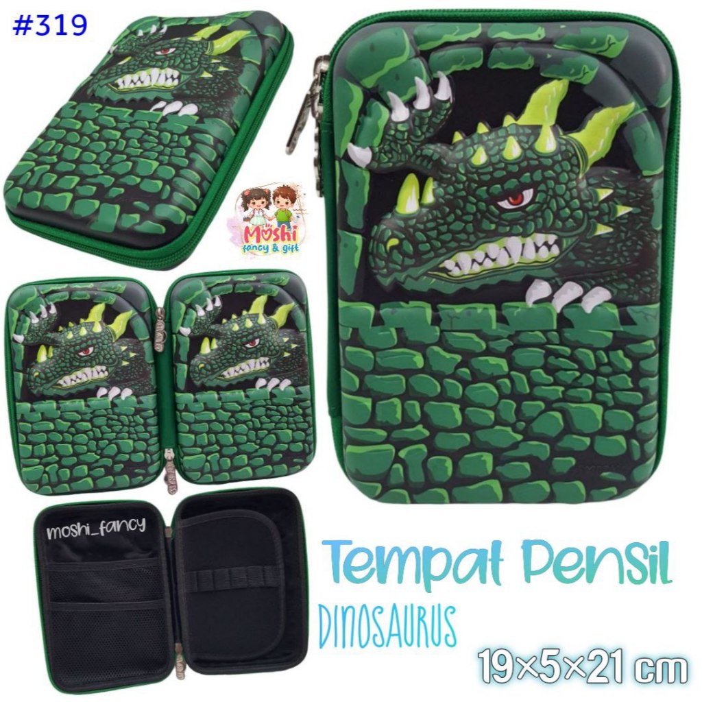 

Tempat Pensil Dinosaurus Dino / Tempat Alat Tulis Stationary Smiggle Dino / Alat Tulis Dinosaurus / Pencil Case Dinosaurus