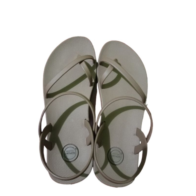 New bukan Preloved sandal wanita gofort lela caramel