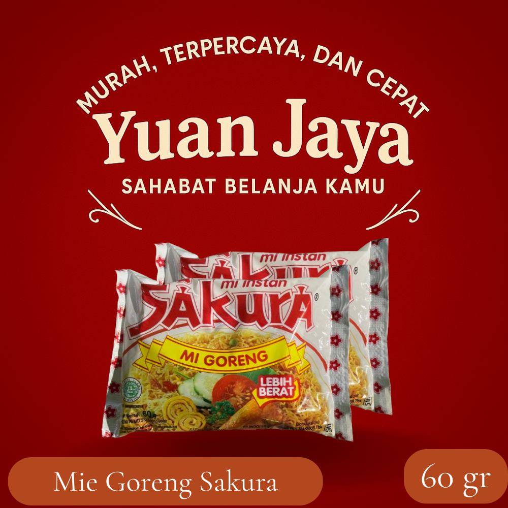 

Mie Goreng Sakura 60gr Bundle 5 & 10 pcs!