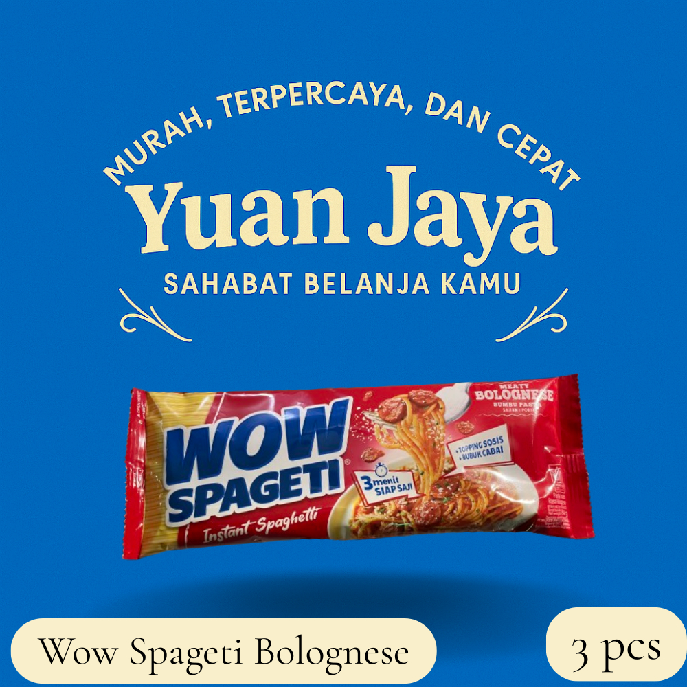 

Wow Spaghetti Bolognese 50 gr Bundle 3 Pcs & 5 pcs