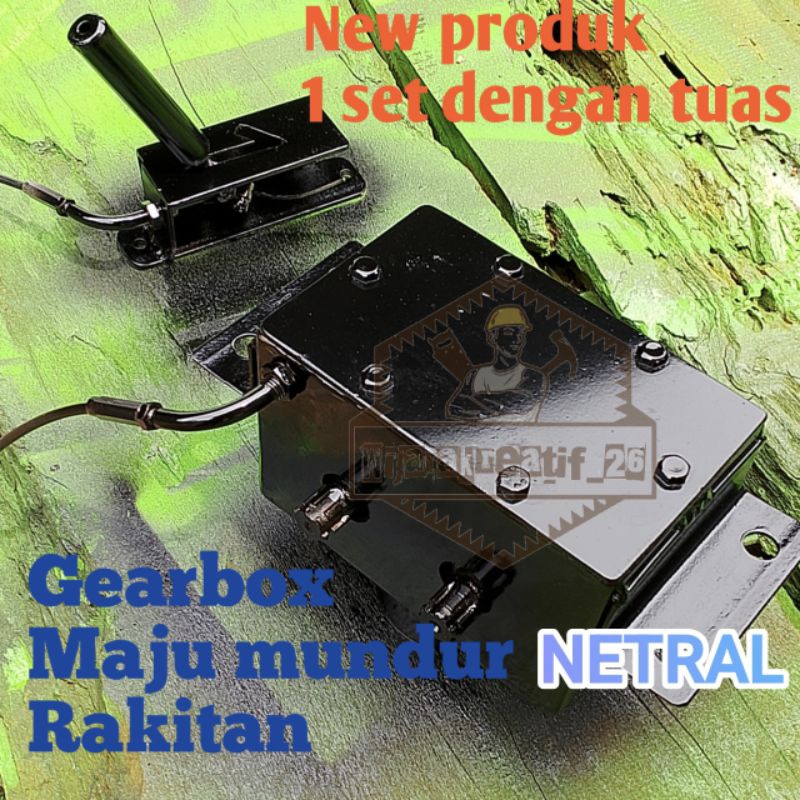 Gearbox maju mundur netral rakitan untuk mobil mini rakitan, mini jip, gocart, perahu, roda 3, becak