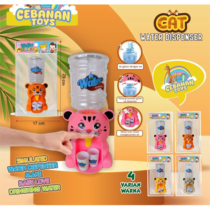 mainan dispenser karakter || dispenser galon mainan || galon mainan karakter || galon dispenser main