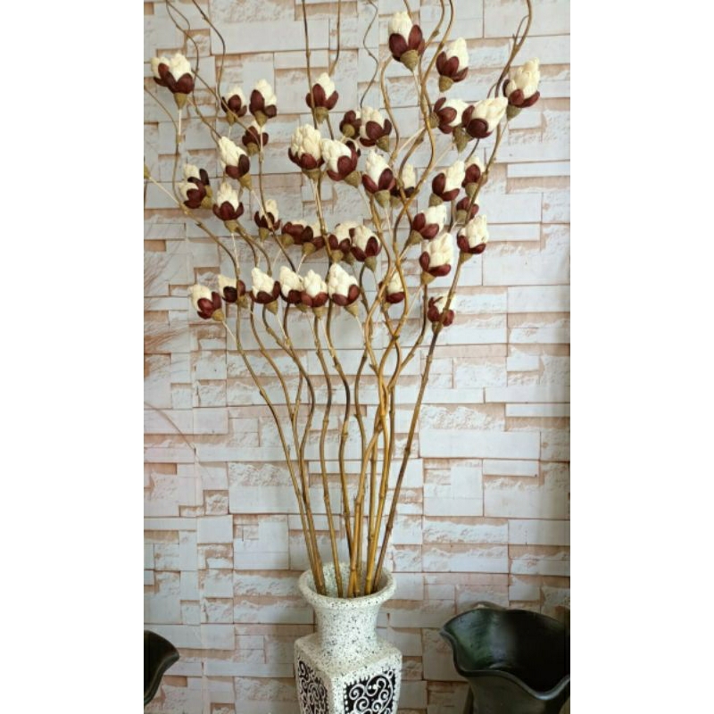 5 BATANG BAMBU ULIR BUNGA NANAS KLOBOT