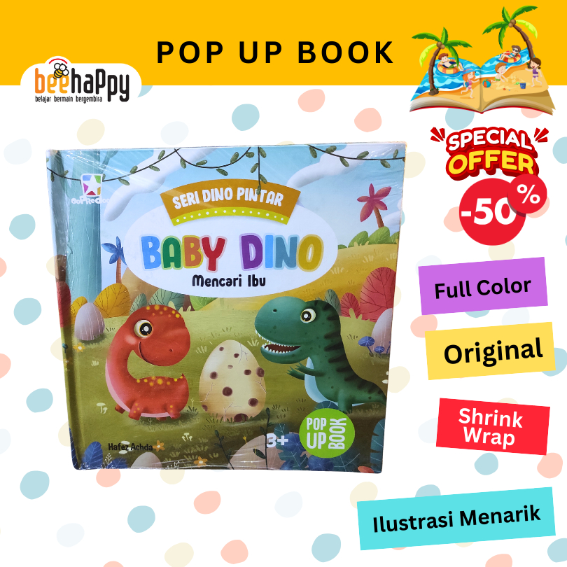 Pop Up Book Buku Pop Up Anak BABY DINO