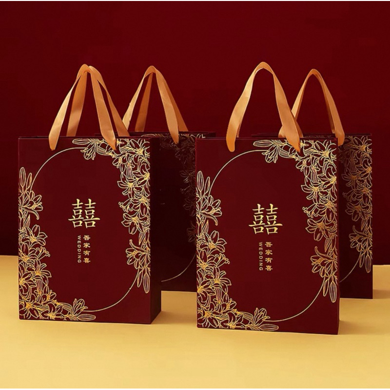 

Wedding souvenir bag / wedding paper bag / gift bag / wedding gift / paper bag custom / wedding bag custom