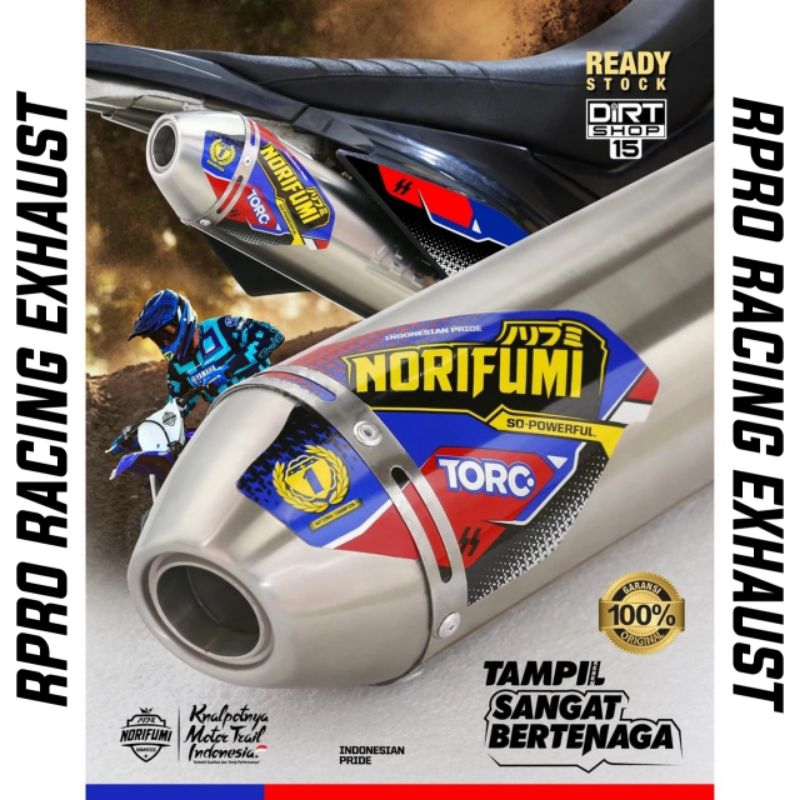 knalpot norifumi torc type standar dan bore up PNP KLX CRF DTRAKER WR