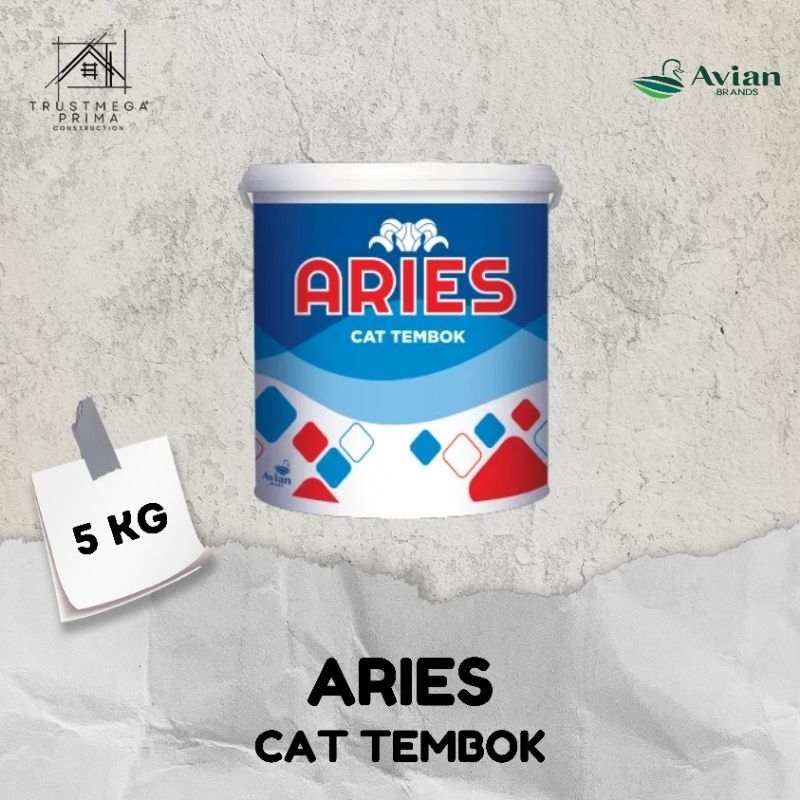 CAT TEMBOK ARIES EMULSION 5KG WARNA LENGKAP