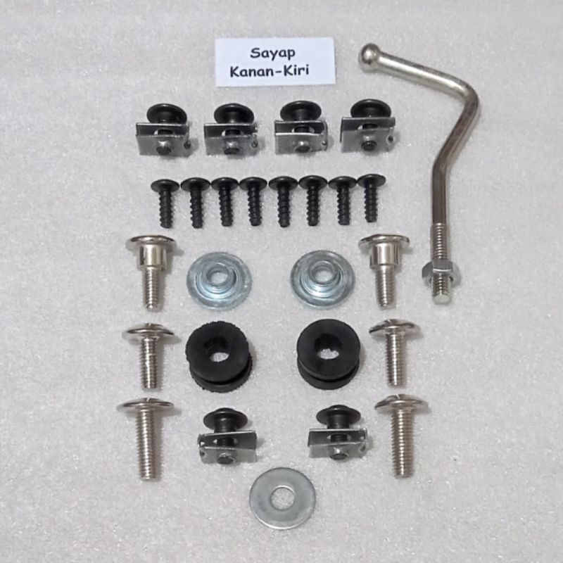 Baut Full Set Cover Bodi Body Sayap Kanan Kiri Honda Supra X 125 Batman Karbu Karburator Lama