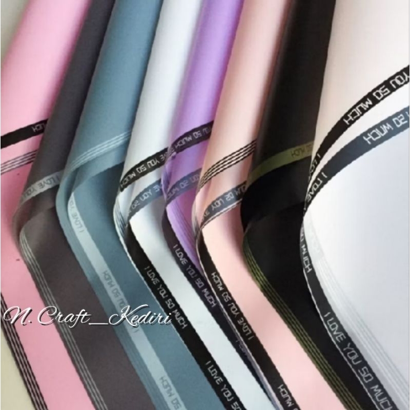 

FREE PACKING Kertas Buket Motif I Love You So Much Korean Wrapping Flower Kertas Buket List Kertas Buket Bunga Warna Lembaran