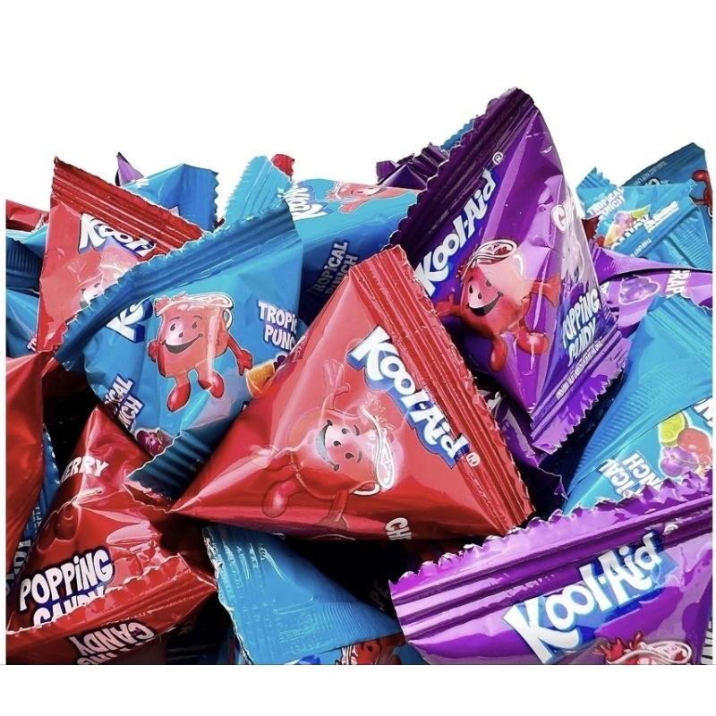 

Permen Popping Kool-Aid Candy Tropical Punch Grapr Cherry Permen Aneka Rasa Buah Tropis, Anggur, Ceri