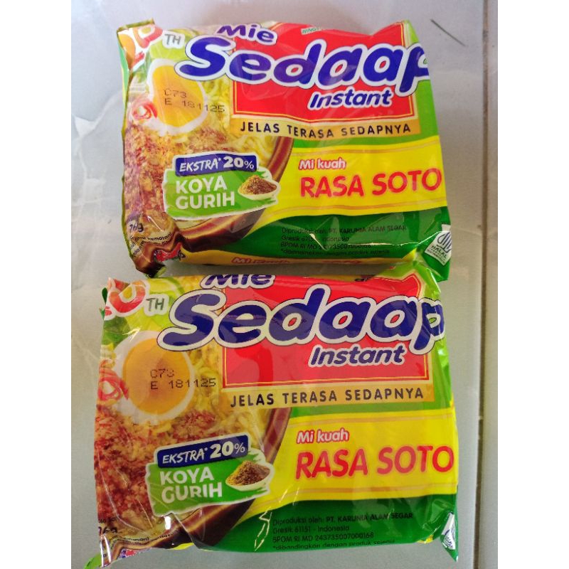 

mie sedap kuah rasa soto isi 2pcs