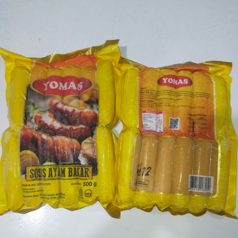 

YOMAS SOSIS AYAM BAKAR 500GR