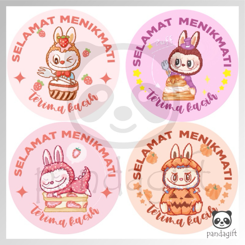 

stiker thank you uk 2,5cm isi 100 termurah kediri cutting ready stok