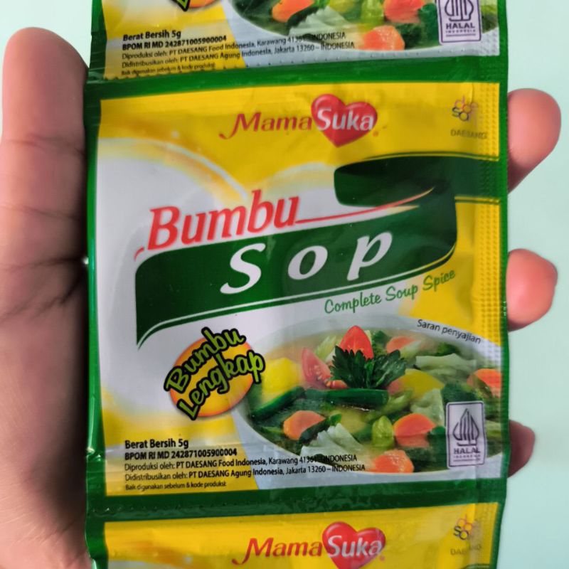 

Bumbu Sop MamaSuka 5 gram 1 renteng