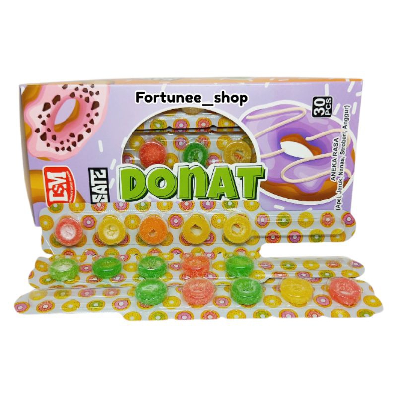 

DSM Sate Donat isi 30 / Permen Lunak Donat Pedang
