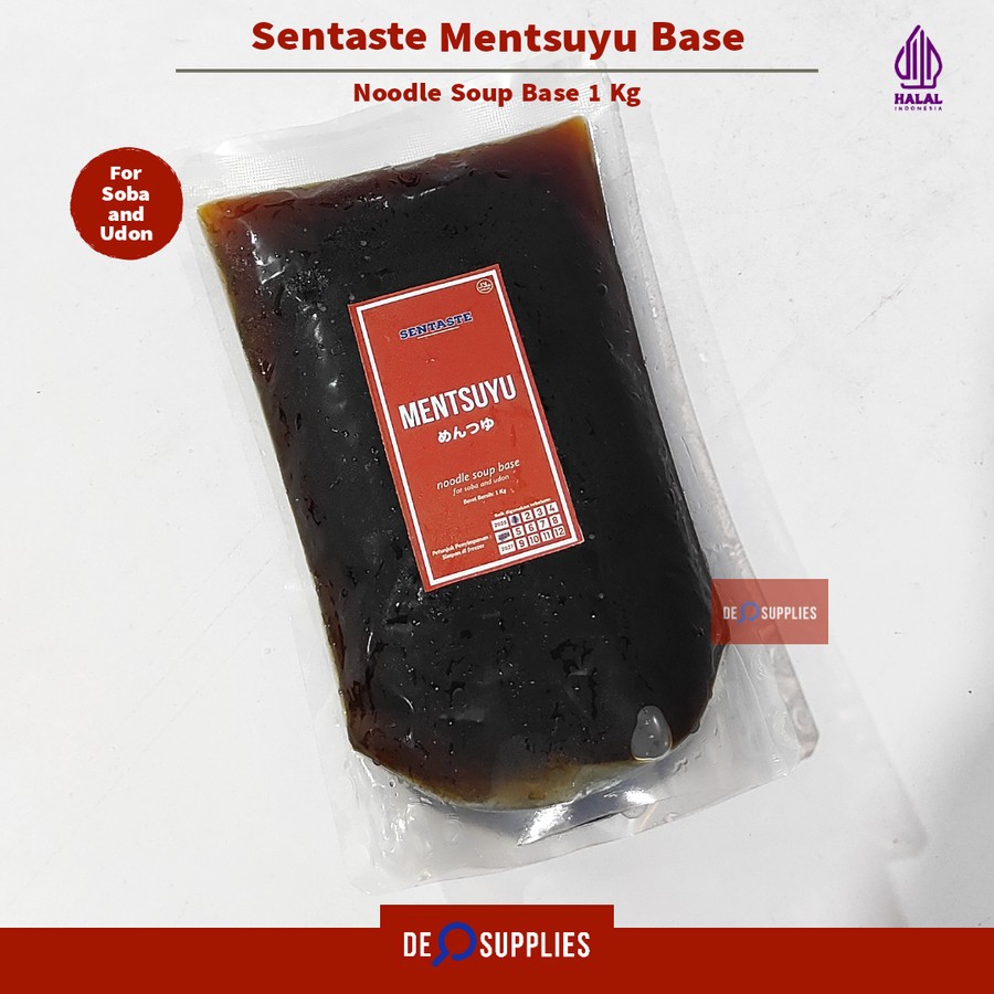 

Sentaste Mentsuyu Basic Halal 1kg - Kuah Soba Udon Noodle Soup Base Sop Tsuyu Kecap Jepang