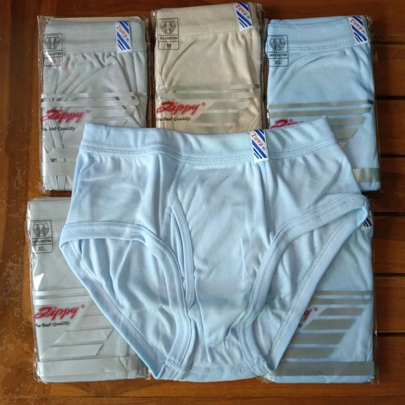 CD Celana Dalam Pria Zippy 100% Katun Size M L XL | CD Pria Katun | Celana Dalam Pria | Pakaian Dala