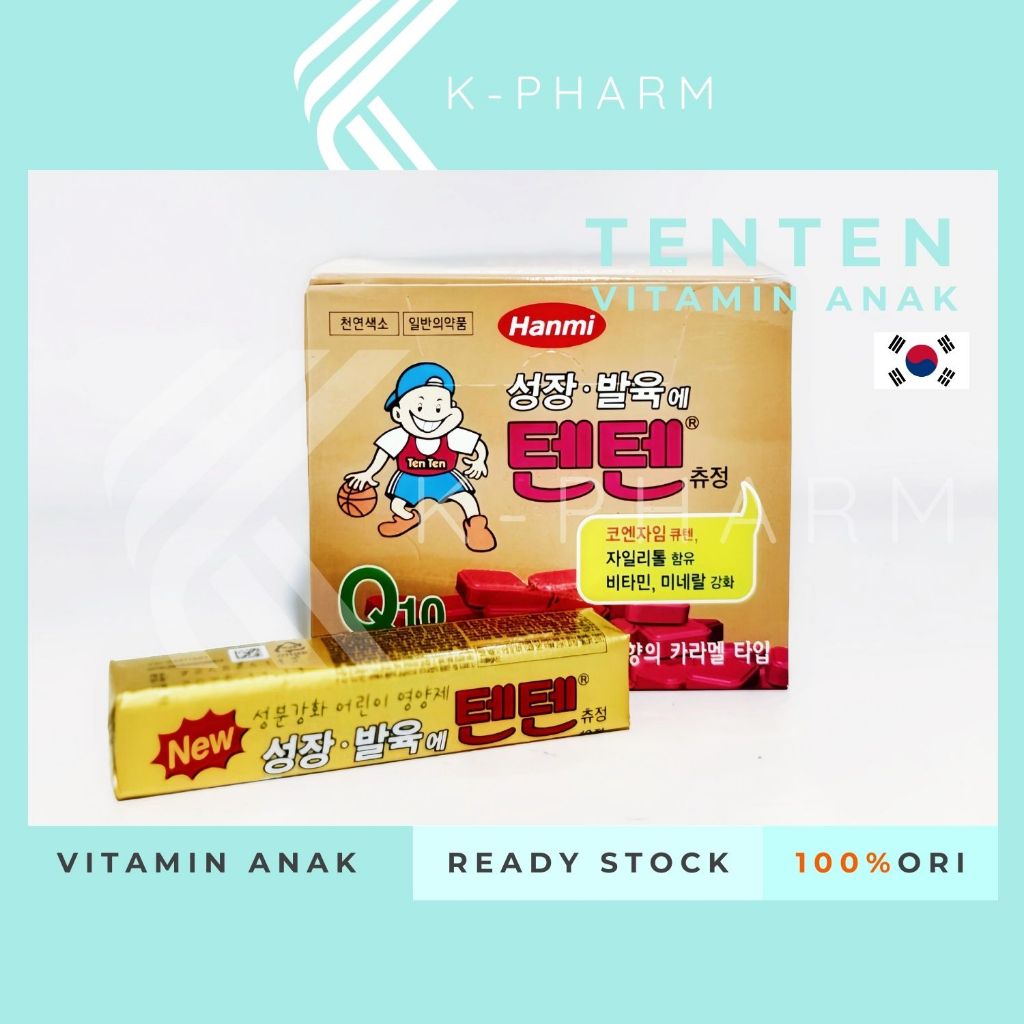 [READY] Hanmi Tenten chewable vitamin 1pack isi 10