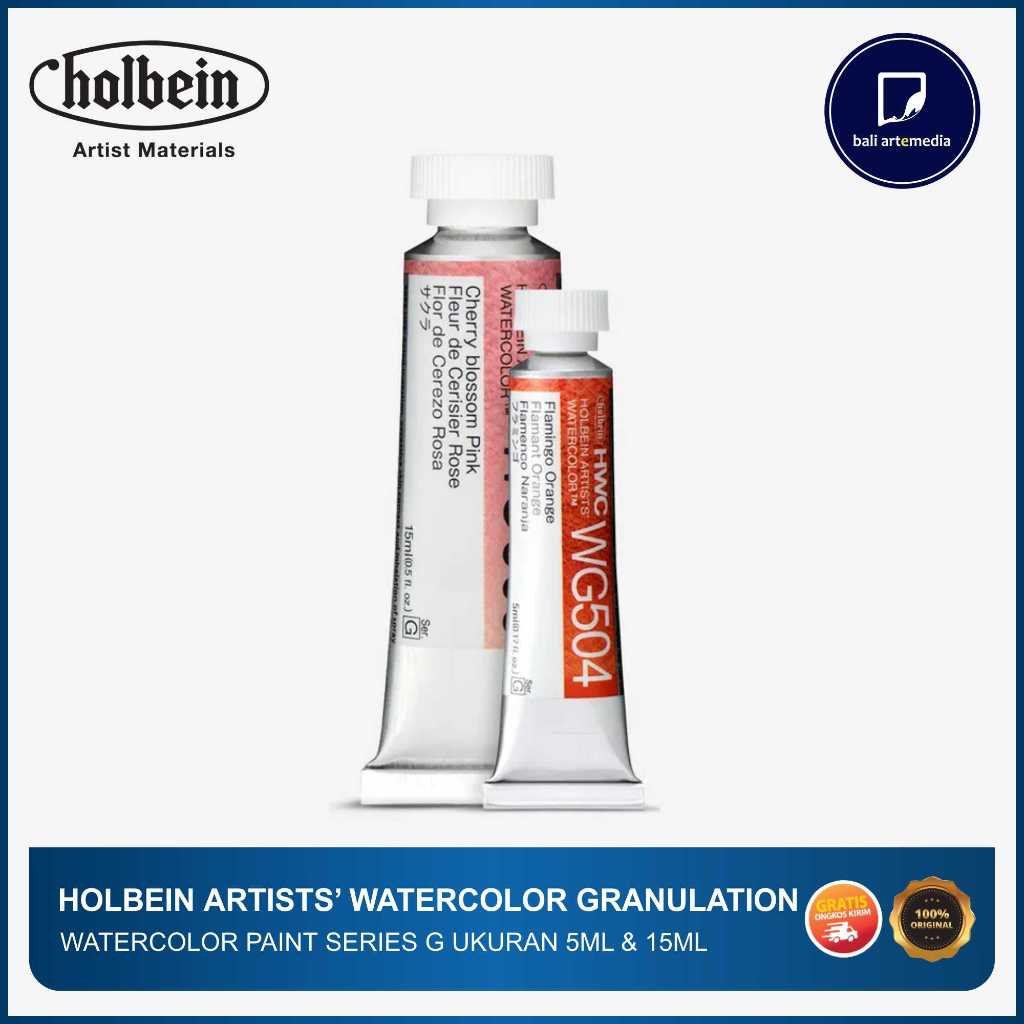 

Holbein Artist's Watercolour Paint Granulation Series G 5ml &15ml