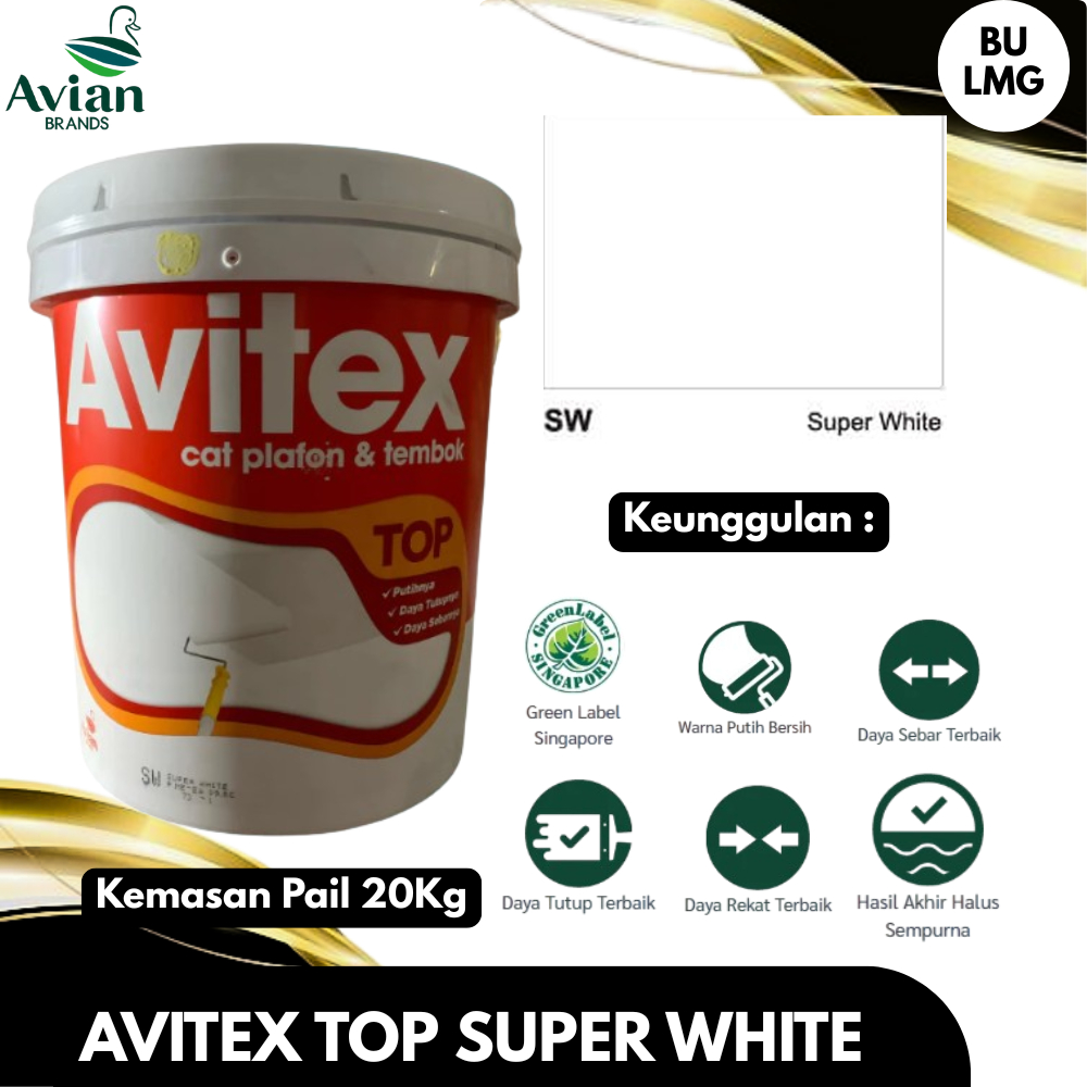 Avitex TOP [Avitex Cat Plafon dan Tembok 20Kg]