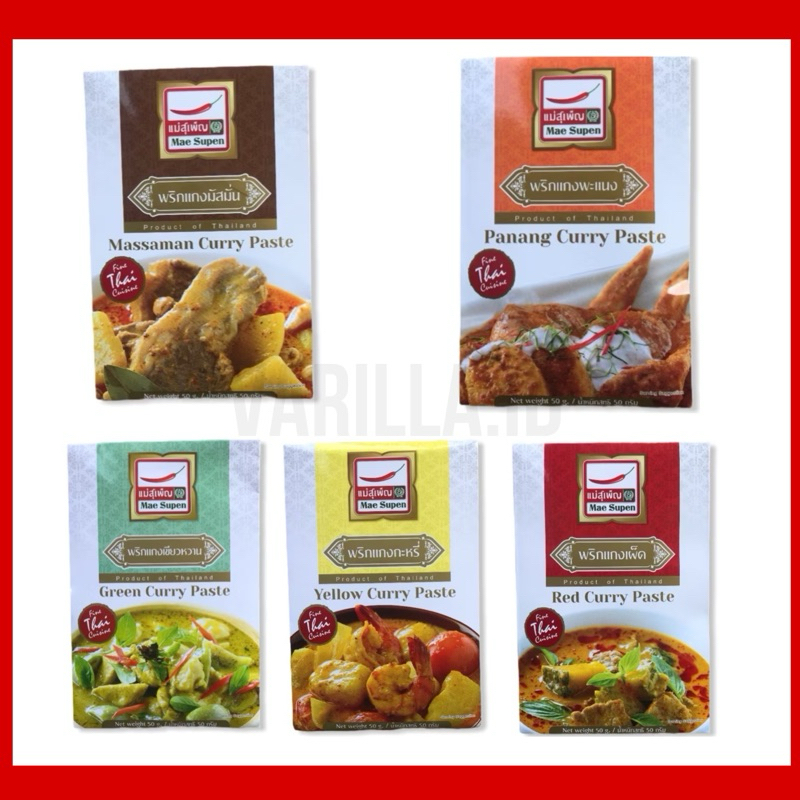 

READY TERMURAH Mae Supen Curry Paste ORI THAILAND | Panang Curry Style