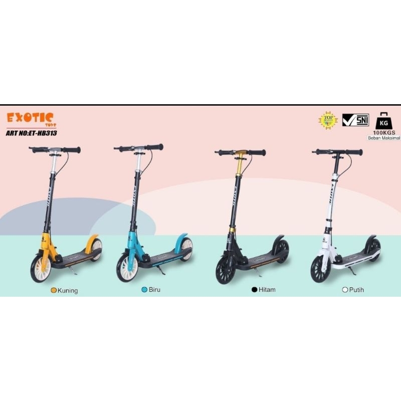 Skuter scooter otopet anak dan dewasa exotic dengan rem tangan