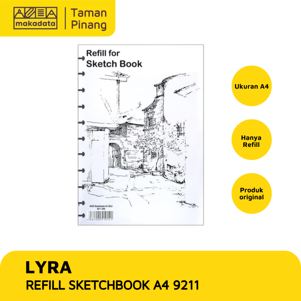 

REFILL SKETCH BOOK / BUKU MENGGAMBAR / BUKU SKETSA LYRA A4 9211 MURAH